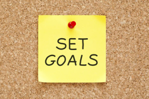 Set Goals Sticky Note